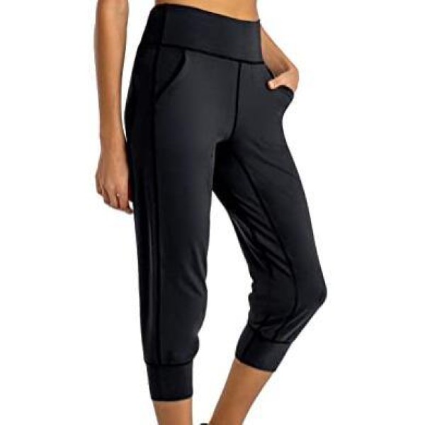 Women's Buttery Soft Yoga Jogger Pants Capris High...