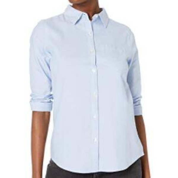 Women's Classic Fit Long Sleeve Button Down Oxford Shirt